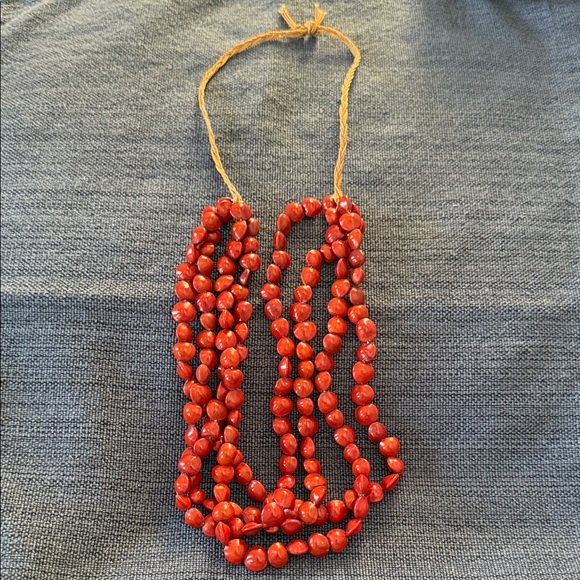 Natural coral bead necklace - Picture 1 of 4